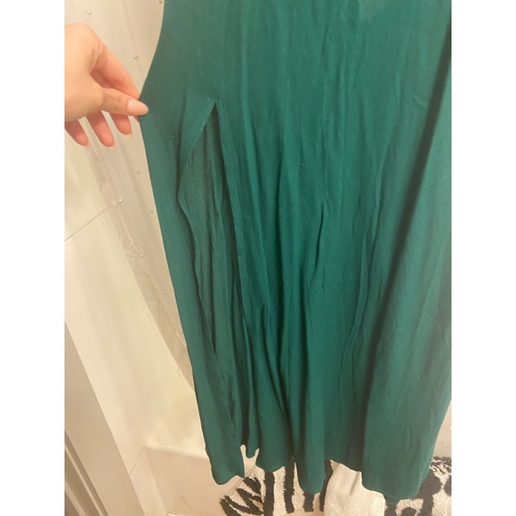 RARE! NEW! Reformation Gavin Cut Out Midi Dress in Emerald Green - Picture 11 of 13